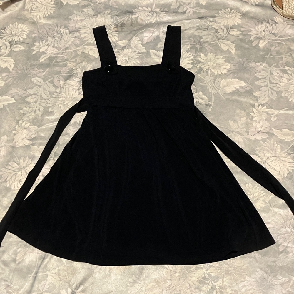 My Michelle Black Overall Dress